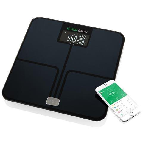Smart Personal Scale Vital Trainer 778090000 Analizzatore Corporeo, Peso Massimo (capacità) 180 Kg, Precisione 100 G, Misurazione Dell'indice Di Massa Corporea (bmi), Nero - Foto 21