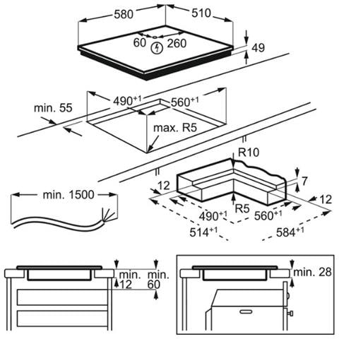 Piano Cottura IKE64473IB a Induzione 4 Zone Cottura da 58 cm Colore Nero - Foto 8