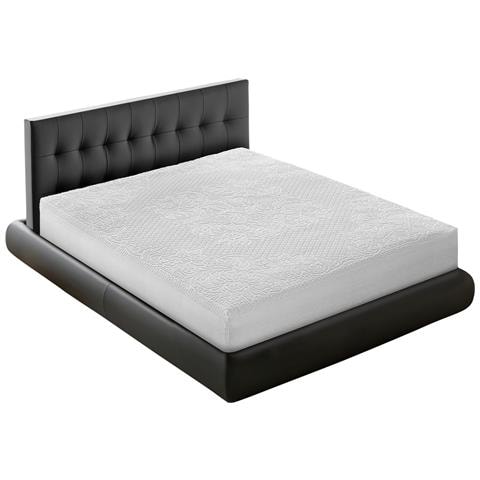 Traversa Coprimaterasso Per Letto In Spugna 100% Cotone Jacquard Made In Italy Angoli Elasticizzati Singolo Bianco - Foto 11
