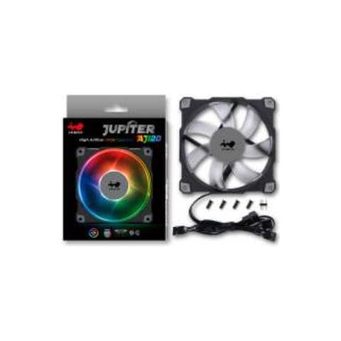Ventola di Raffreddamento Jupiter AJ120 1800 Rpm 120 mm Colore Nero - Foto 3