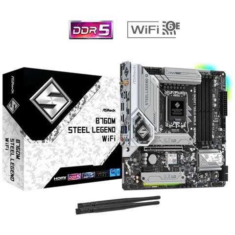 Scheda Madre B760M Steel Legend WiFi Socket LGA 1700 Chipset Intel B760 micro ATX - Foto 1