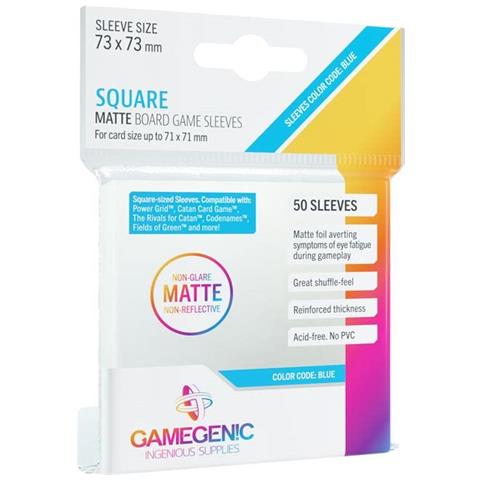 Buste Opache Per Giochi Da Tavolo Confezione Da 50 Buste Opache Buste Per Carte Da 73 X 73 Mm Ottimizzate Per Luso Con Carte Quadrate Protezione Delle Carte Premium Codice Colore Ffg Blu Prodotto Da - Foto 1