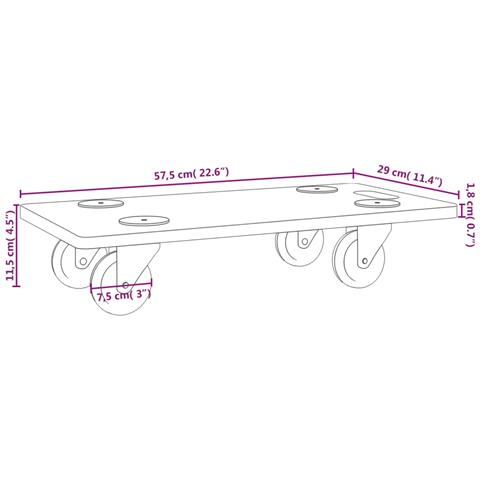 Pedane 2 Pz Rettangolari In Legno Multistrato - Foto 12
