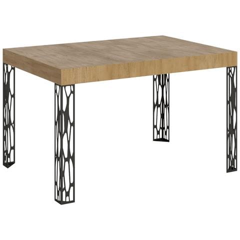 Tavolo Allungabile 90x140/244 Cm Ghibli Telaio Antracite - Quercia Natura - Foto 5