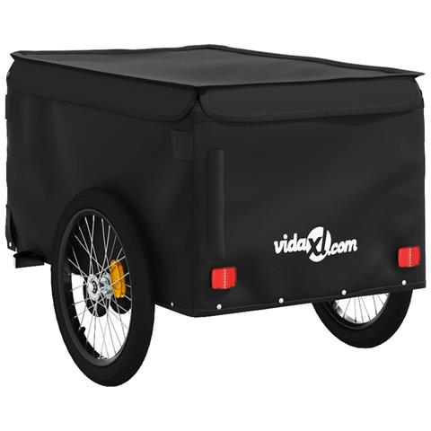 Rimorchio Da Bici Nero 45 Kg In Ferro - Foto 2