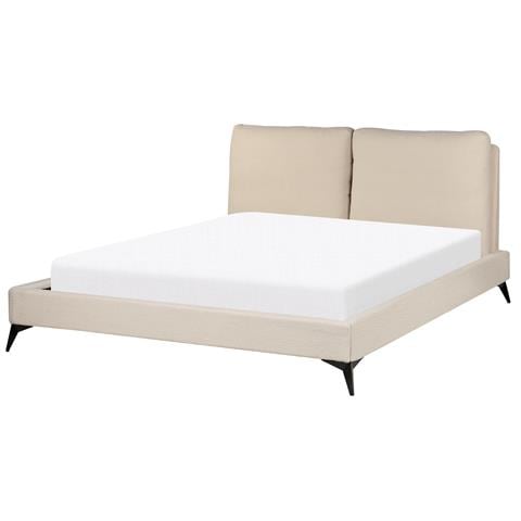 Letto Bouclé Melle 160 X 200 Cm Beige - Foto 15