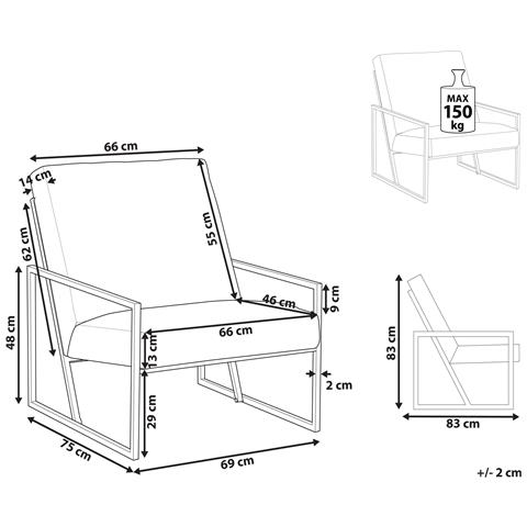 Poltrona Velluto Grigio Tortora Delary - Foto 8