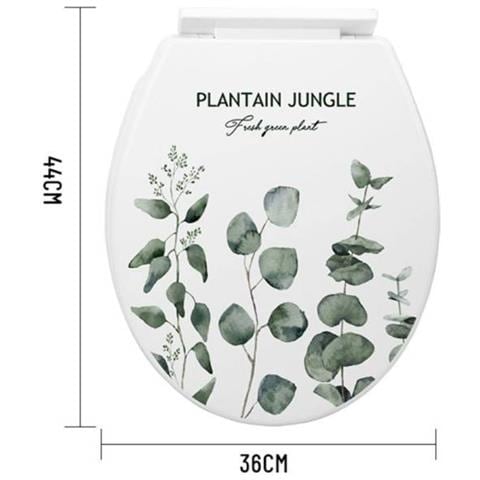 Trade Shop - Copriwater Universale In Plastica Super Resistente 44x36cm Decorazione Piante - Foto 1