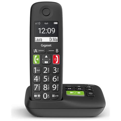 E290a Telefono Analogico /dect Identificatore Di Chiamata Nero - Foto 2