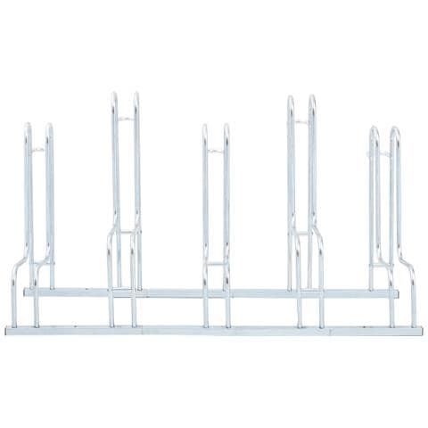 Supporto Per 5 Bici Da Pavimento Autoportante Acciaio Zincato - Foto 3