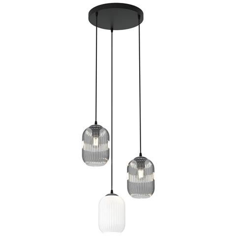 Lampada A Sospensione Verdi - Nero - Metallo - 30x30x140 Cm - Foto 1