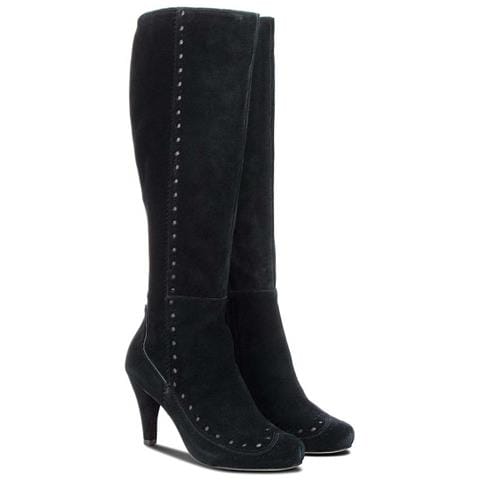 Stivali Donna Dalia Sierra In Pelle Nera 40 - Foto 3