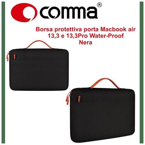 Borsa protettiva Macbook air 13,3 e 13,3Pro Water-Proof Nera - Foto 1