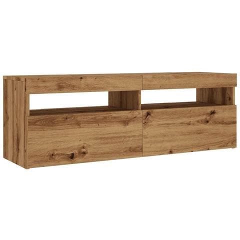 Mobile Porta TV con LED Artigianale 120x35x40 cm Multistrato - Foto 10