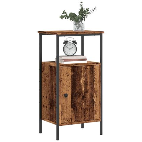 Comodini Legno Antico 2 Pz 41x31x80 Cm In Legno Multistrato - Foto 1