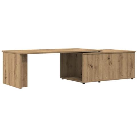 Tavolino Da Salotto Rovere Artigianale 150x50x35 Cm Truciolato - Foto 2