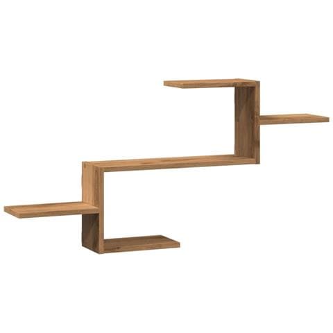 Scaffale A Parete Rovere Artigianale 104x15x49 Cm In Truciolato - Foto 2