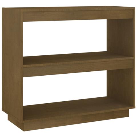 Lusso Casadino - Libreria Marrone Ambra 80x35x71 Cm In Legno Massello Di Pino - Foto 1
