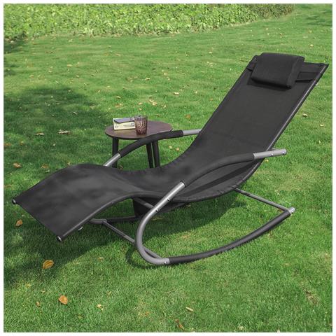 Sdraio A Dondolo Con Poggiatesta 63x150x87cm Ogs28-sch - Foto 8