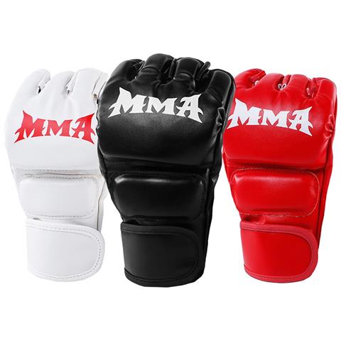 Guanti Da Boxe A Mezze Dita - Allenamento Mma, Sparring E Sacco Da Boxe White - Foto 4