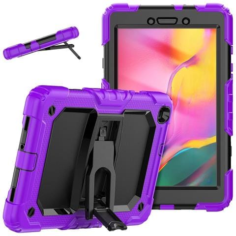 Custodia Per Samsung Galaxy Tab A 8.0"" Armored Con Supporto Viola - Foto 2
