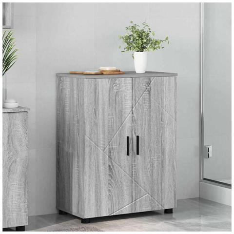 Mobile da Bagno Grigio sonoma 60 x 35 x 80 cm Legno multistrato - Foto 2