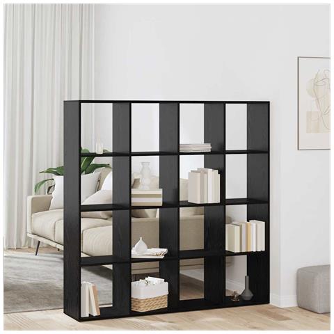 Armadio per Libri Rovere nero 137.5 x 29 x 137.5 cm - Foto 2