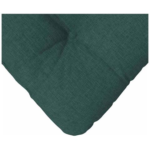 Cuscini per Seduta 4 pcs Verde Scuro 40 x 40 x 12 cm Tessuto - Foto 9