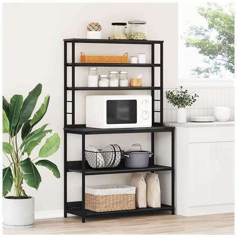 Mensola da cucina Rovere Nero 100 x 40 x 168 cm - Foto 2