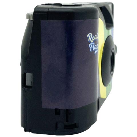 Macchina Fotografica Usa E Getta 27 Pose A Colori Modello Realishot Flash, Noir / Bleu - Foto 2