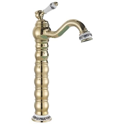 Rubinetto per lavabo da bagno, Blackswan, tipo M42, modello oro, misura 32 cm - Foto 1