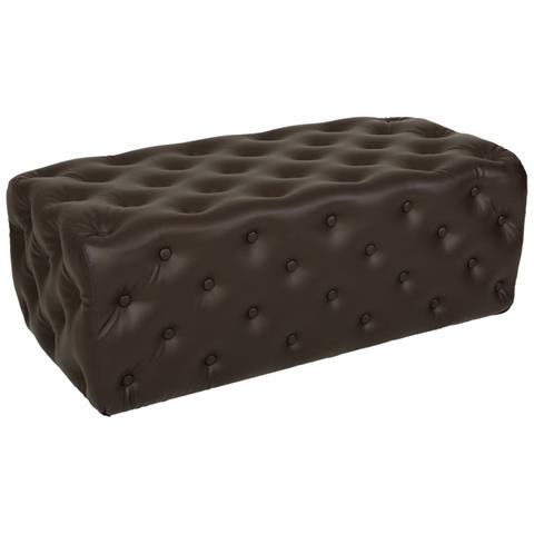 Divanetto Imbottito Marrone 108x54x40h - Foto 1