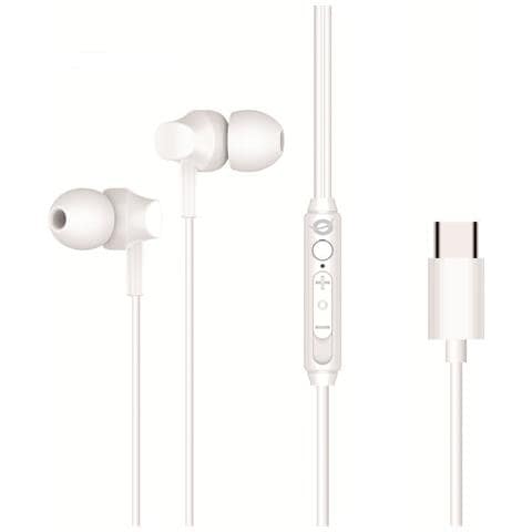 BRENDAN03W cuffia e auricolare Cablato In-ear Musica e Chiamate USB tipo-C Bianco - Foto 1
