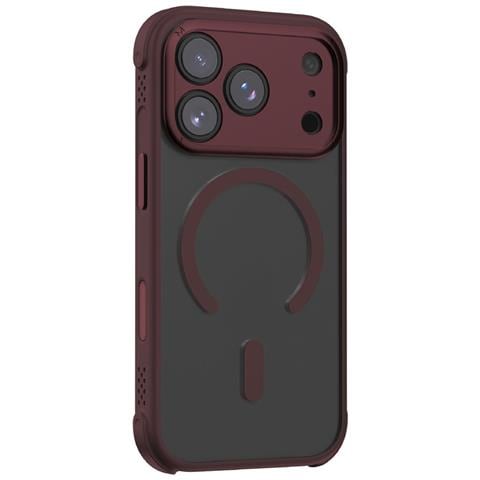 Cover per iPhone 17 Pro - TPU+PC, Vino, Antiurto - Foto 1
