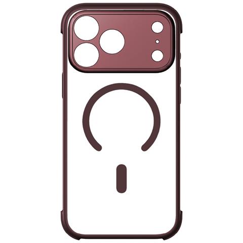 Cover per iPhone 17 Pro - TPU+PC, Vino, Antiurto - Foto 2