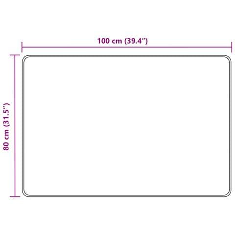 Runner Tappeto MARSA Verde Foresta 100 x 80 cm Poliestere e PVC - Foto 7