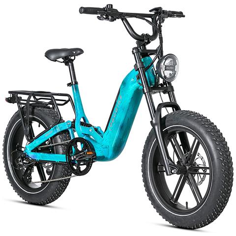 Bici E-bike Misura 20 Fat Bike Vortex 48v 15ah 250w Telaio In Alluminio Doppio Ammortizzatore Freni A Disco Idraulici - Foto 1