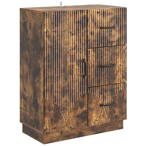 Credenza Rovere Fumo 66 x 34,5 x 87 cm Legno ingegnerizzato - Foto 1
