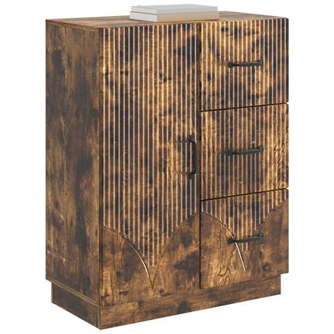 Credenza Rovere Fumo 66 x 34,5 x 87 cm Legno ingegnerizzato - Foto 2