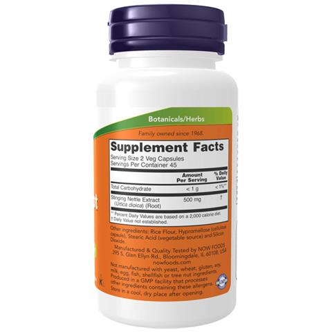 Stinging Nettle Root Extract, 250mg - 90 Vcaps - Radice D'ortica - Foto 3