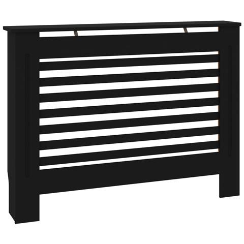 Copertura per Radiatore Nera 112x19x81,5 cm in MDF - Foto 1