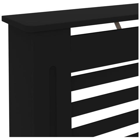 Copertura per Radiatore Nera 112x19x81,5 cm in MDF - Foto 7