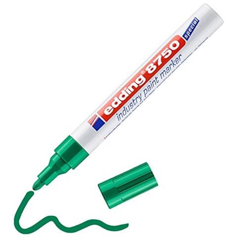 8750 Pennarello Un Vernice Industriale, 2-4 Mm, Verde - Foto 1
