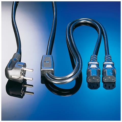 19.08.1022, CEE7/7 Schuko, C13 coupler, Maschio / femmina, 250V, 10A, 1,8 mm (0.0709")  - Foto 2