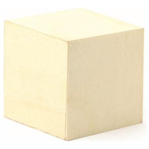 Cubo Decorativo In Legno - 5 X 5 X 5 Cm - Foto 1