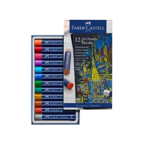 Pastelli a Olio CF12 con 12 Colori Metallizzati - Foto 4