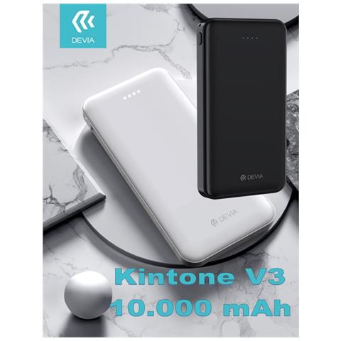 Power Bank V3 10.000mah 2 Uscite 2,1 A. con Protezione Bianco - Foto 1