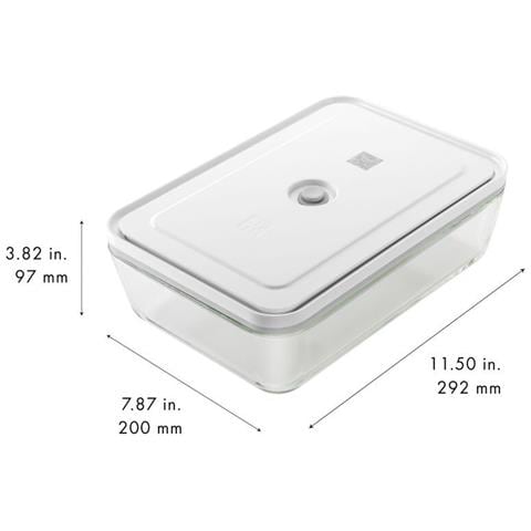 FRESH & SAVE Rettangolare Scatola 2,85 L Grigio, Trasparente 1 pz - Foto 2
