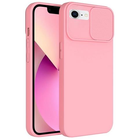 Custodia Tpu Silicone Cover Case Per Apple Iphone 7 - 8 - Se 2020 Pink - Foto 1