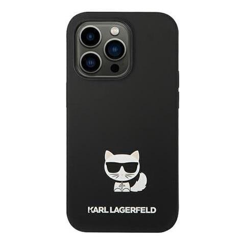 Silicone Cover Choupette Body Logo Black, Fr Apple Iphone 14 Pro Max, Klhcp14xslctbk (klhcp14xslctbk) - Foto 1